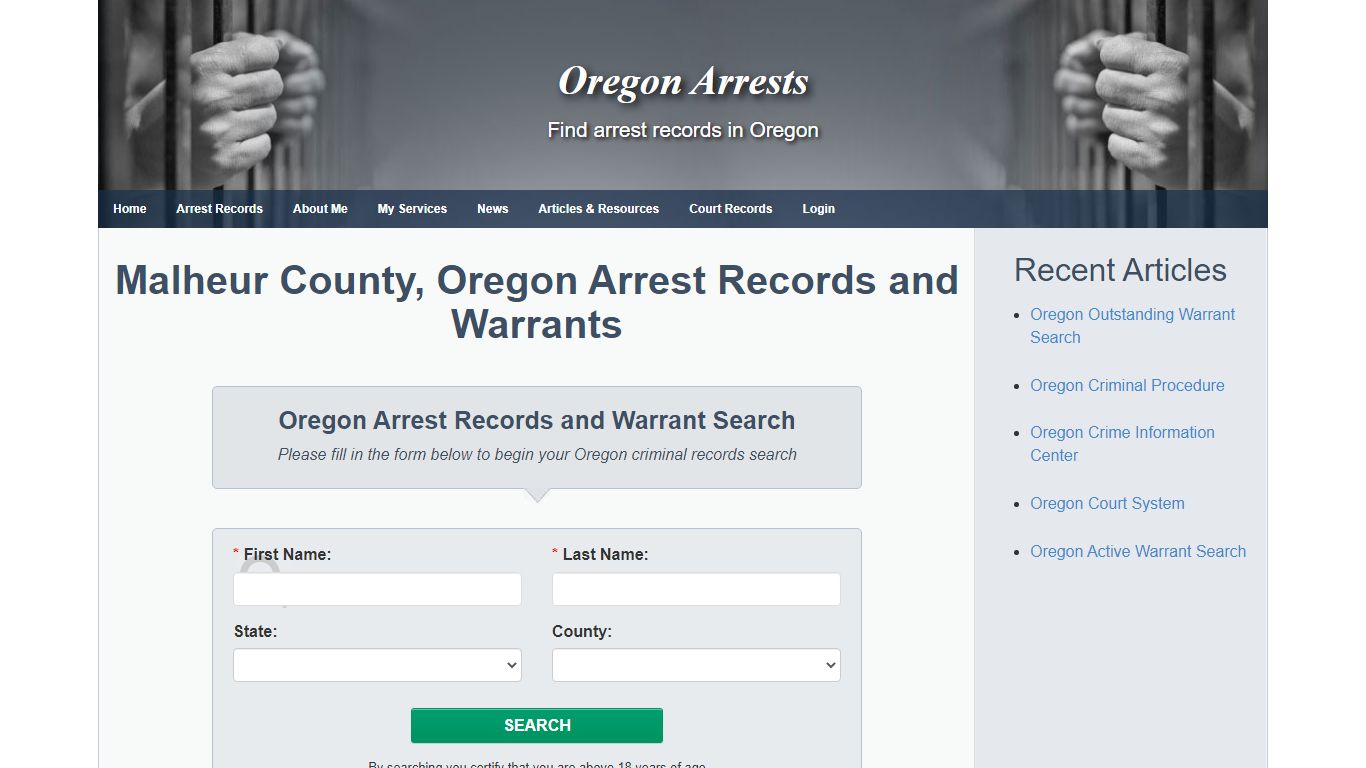 Malheur County, Oregon Arrest Records and Warrants